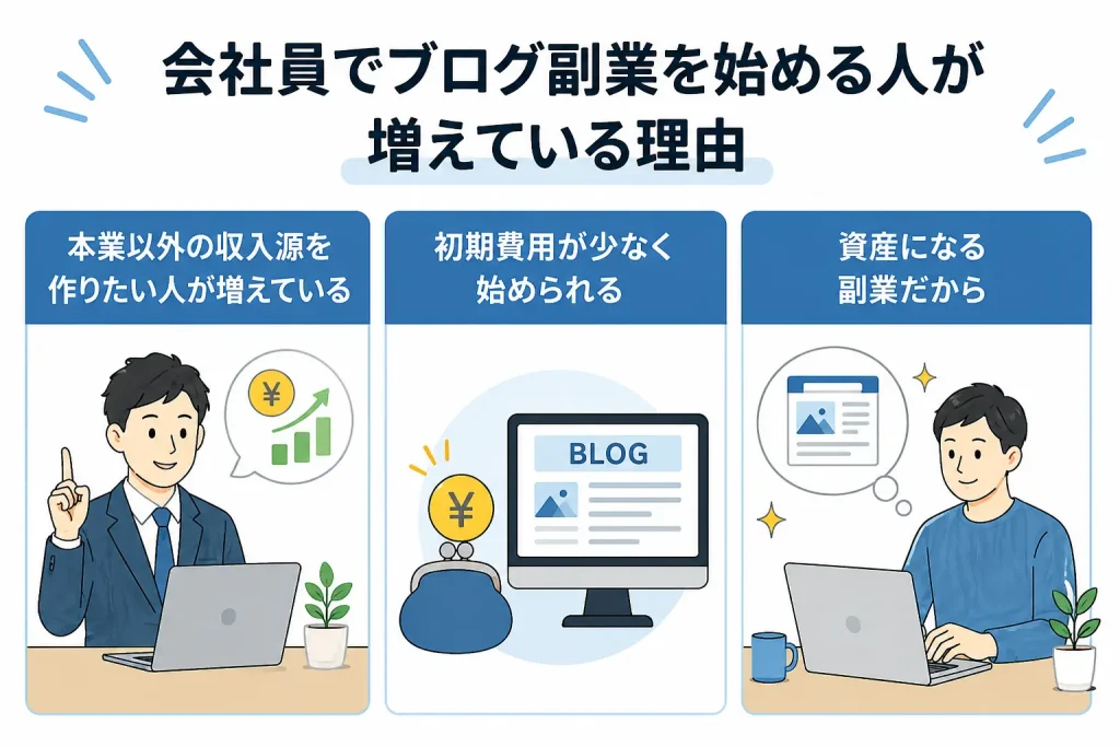 会社員でブログ副業を始める人が増えている理由